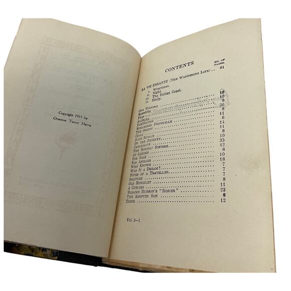 La Vie Errante Guy De Maupassant Volume III Gilt Spine Antique Hardcover Book - Picture 8 of 9